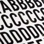 lettres adhésives