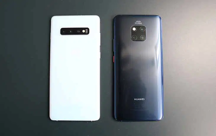 Galaxy S10 Plus vs Mate 20 Pro Rückseite