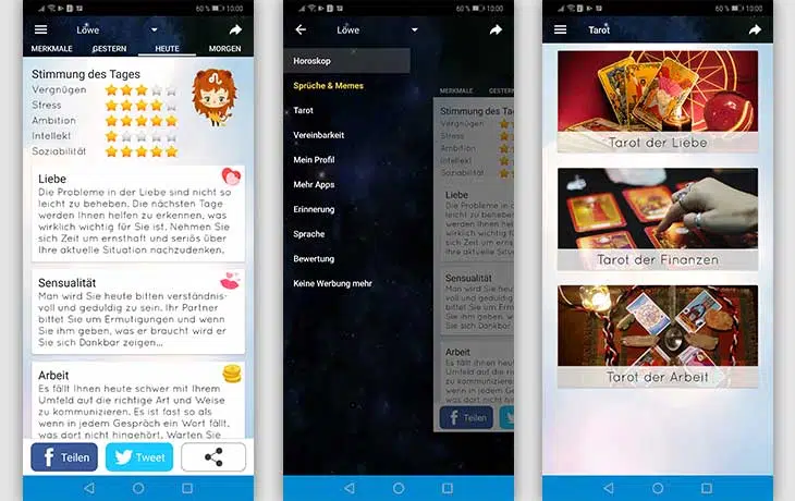 Horoskop-Apps: Astroberater Screenshots