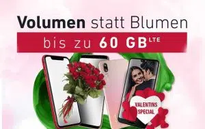 Valentinstag-Angebot: Volumen statt Blumen