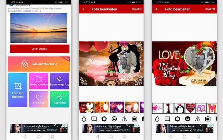 Valentinstag-Bilder: Die besten kostenlosen Apps für Valentinstag-Grüße