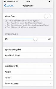 Handys für Blinde und Sehbehinderte: iOS