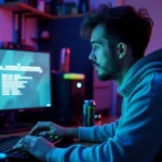 Joueur frustré face à un message de bannissement de compte Activision sur son écran de gaming